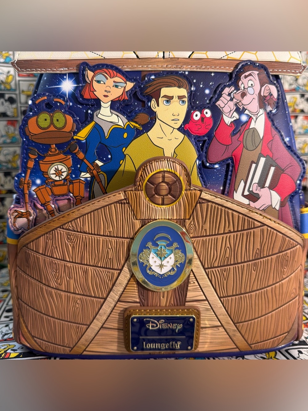LOUNGEFLY DISNEY TREASURE PLANET RLS LEGACY MINI BACKPACK NWT 2025 - Picture 2 of 13